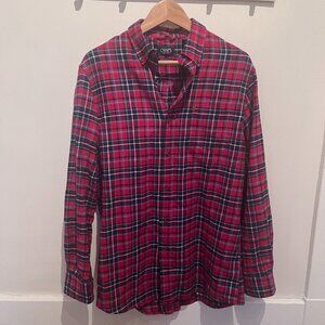 Chaps Red/blue/Plaid Shirt - Performance Fit